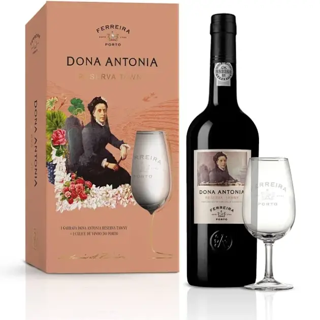 VINHO DO PORTO DONA ANTONIA RESERVA TAWNY COM COPO