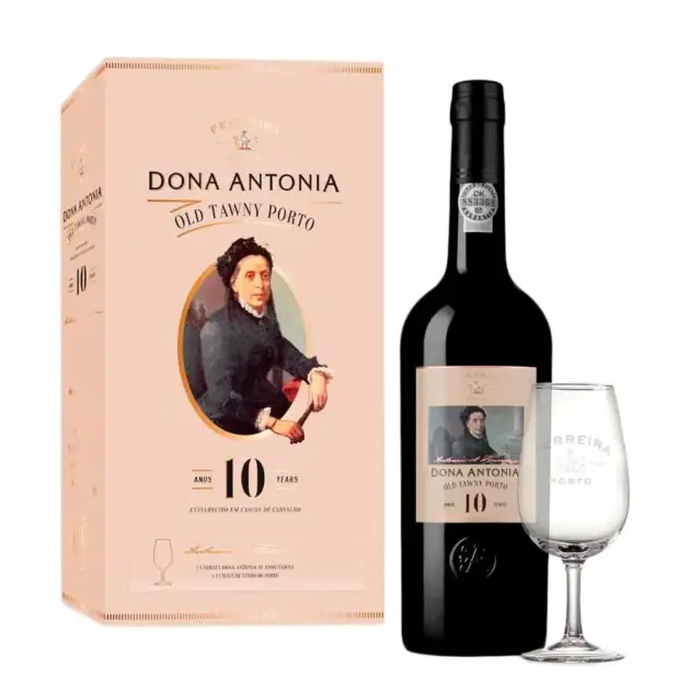 VINHO DO PORTO DONA ANTONIA 10 ANOS TAWNY COM COPO